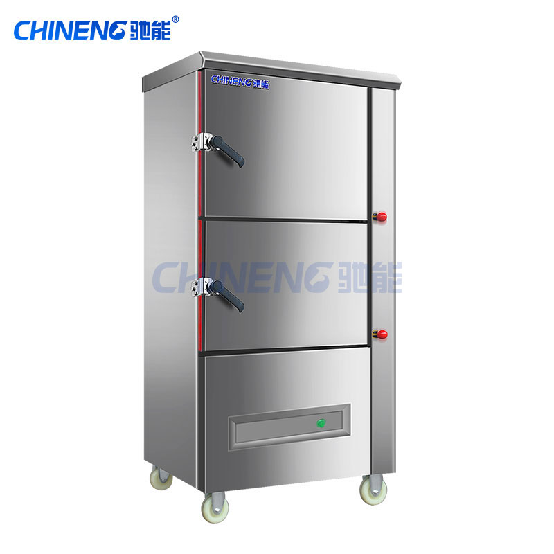 Three door through window steam cabinet
