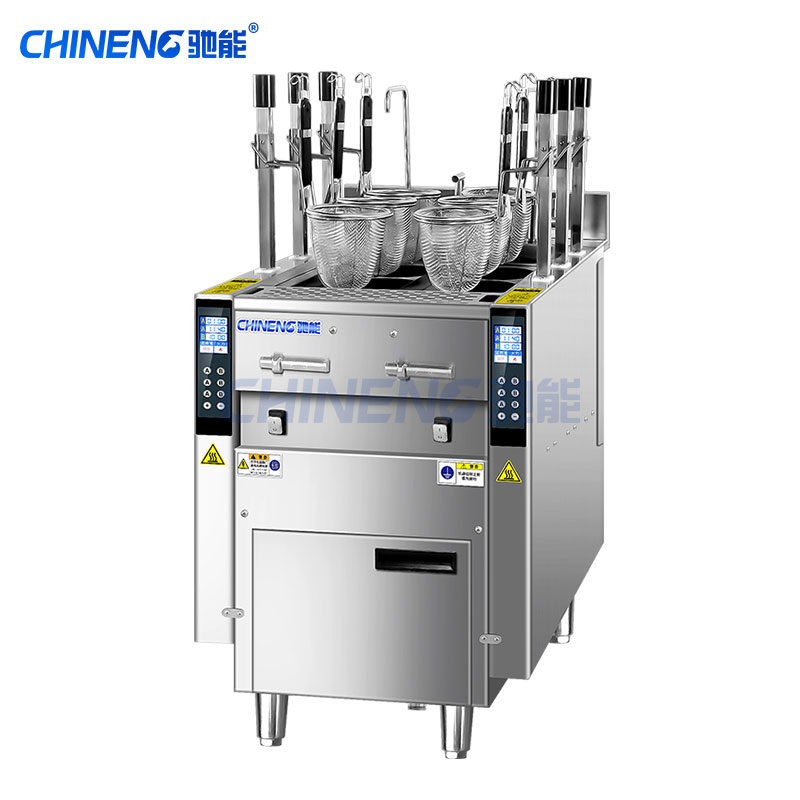 Automatic lift cooking furnace