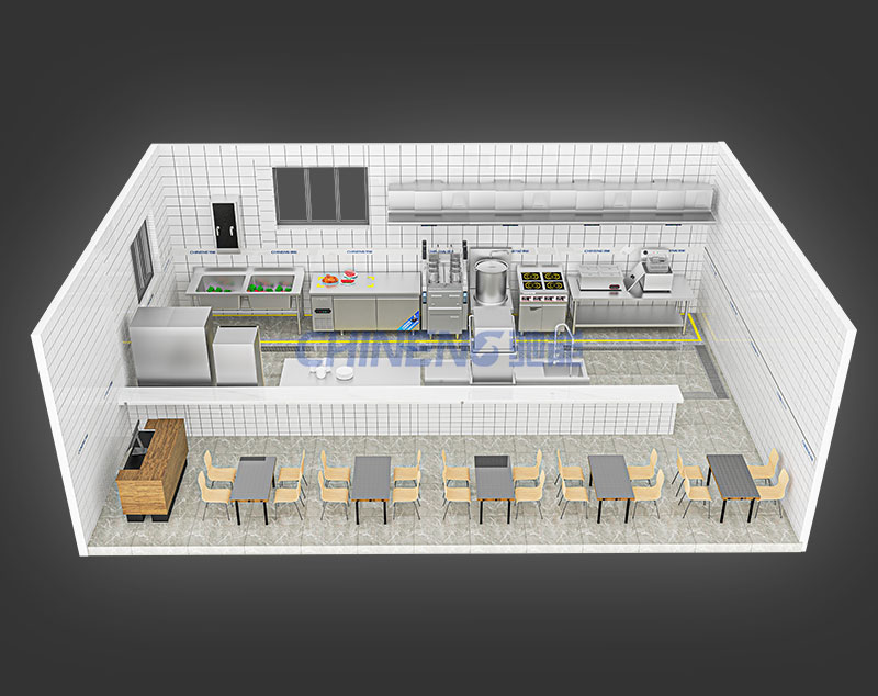 Premium Pink NoodlesSoup Noodle Congee Shop 3D Rendering