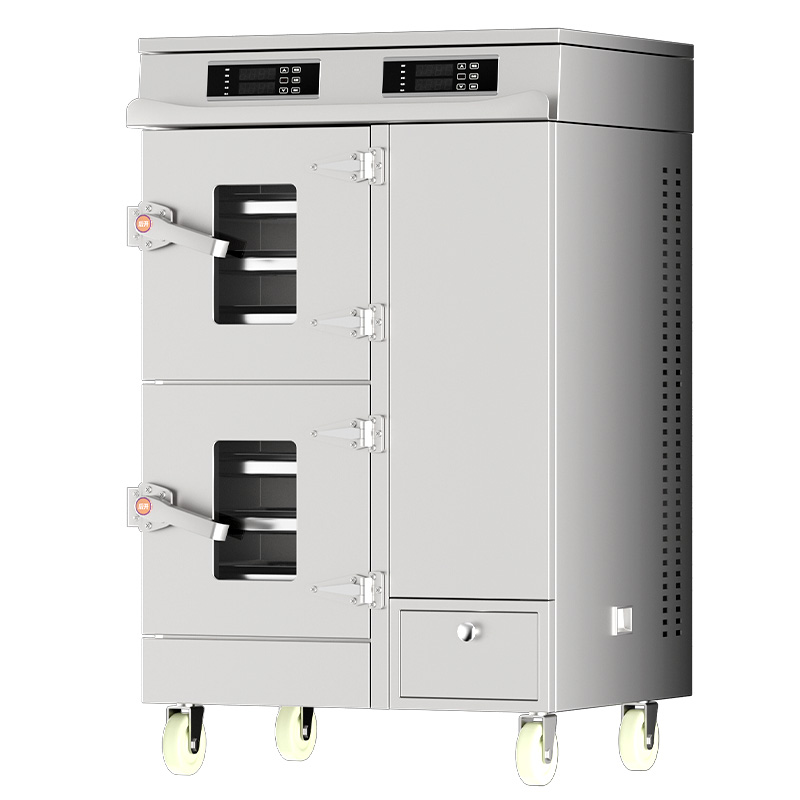 Three door through window steam cabinet